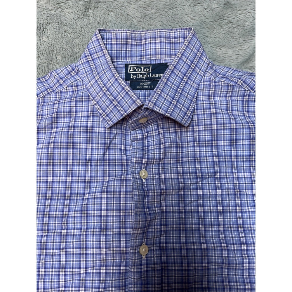 Vintage Ralph Lauren Regent Shirt Men's 17.5 XL Hong Kong Single‎ Stitch 80's